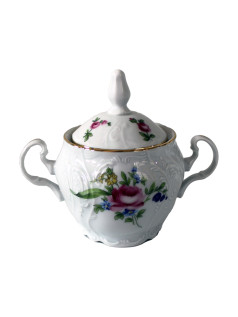 Сахарница 0,22 л , Bernadotte; декор "Мейсенский букет"