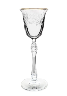 Набор рюмок для водки Crystal Bohemia PARUS, Декор Панто, отводка золото, 70 мл (набор 6 шт.)