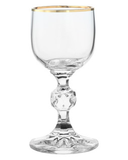 Набор рюмок для водки Crystal Bohemia STERNA, Декор отводка золото, 50 мл (набор 6 шт.)